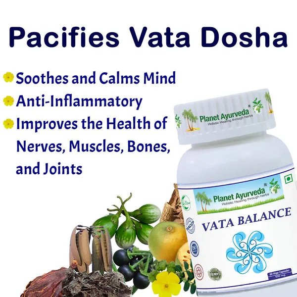 Planet Ayurveda Vata Balance Capsules | Dashmoola Herbal Supplement | Natural Vata Dosha Pacifier-2