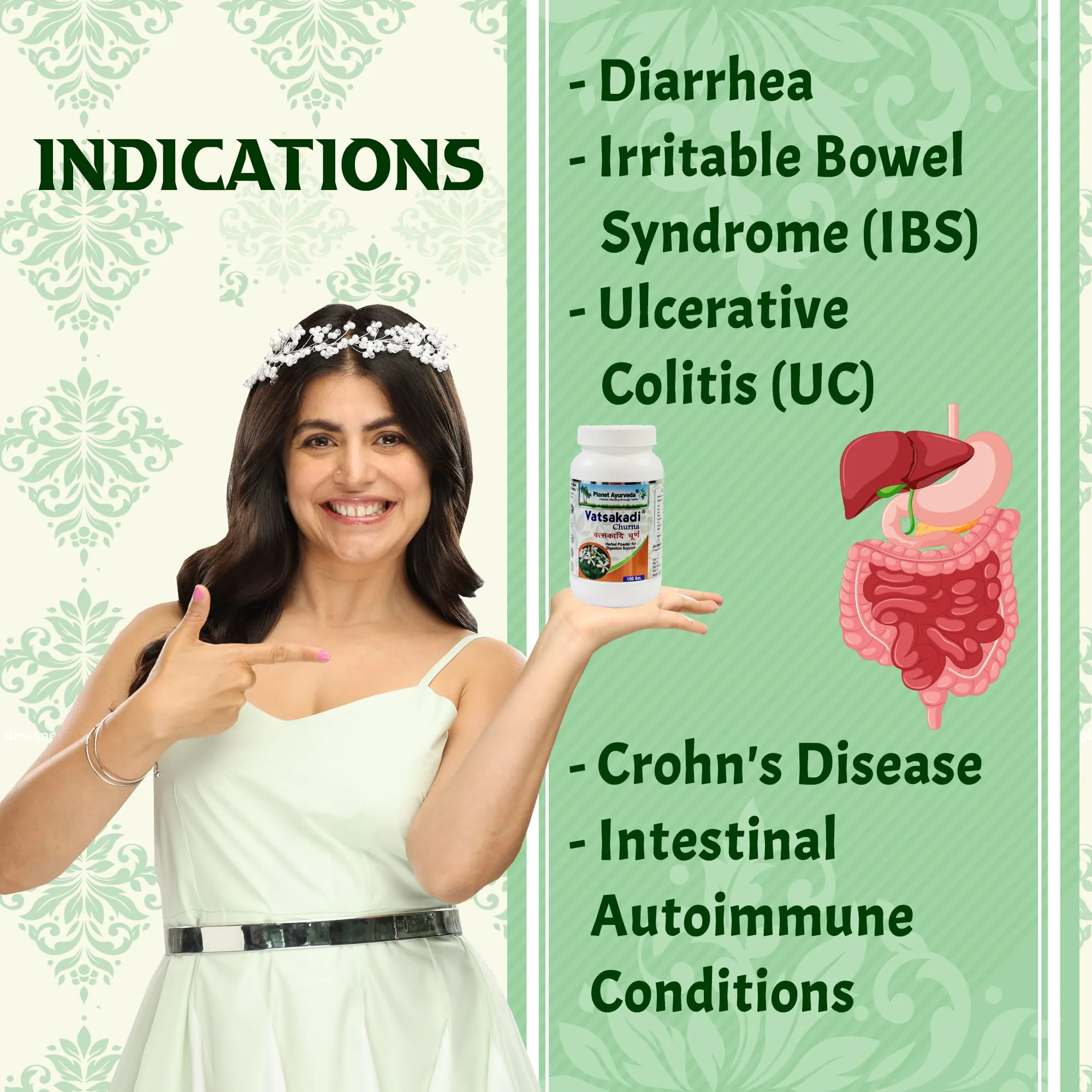 Planet Ayurveda Vatsakadi Churna | Herbal Digestive Powder | Intestinal Health Support-4