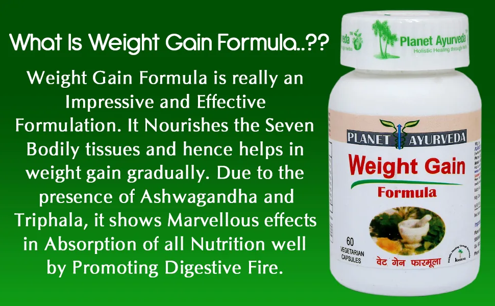 Planet Ayurveda Weight Gain Formula Capsules | Ayurvedic Weight Support | Natural Appetite and Digestion Booster-2