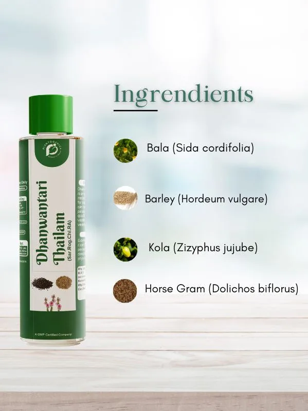 Plantogenica Dhanwantari Thailam | Ayurvedic Body Massage Oil | Traditional Joint and Muscle Care-4