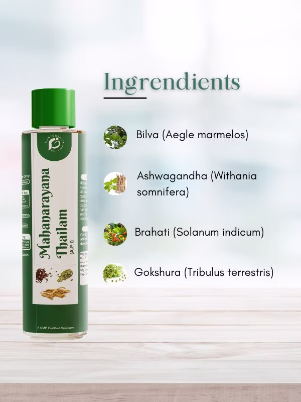 Plantogenica Mahanarayana Thailam | Ayurvedic Muscle Recovery Oil | Traditional Joint & Muscle Care-3
