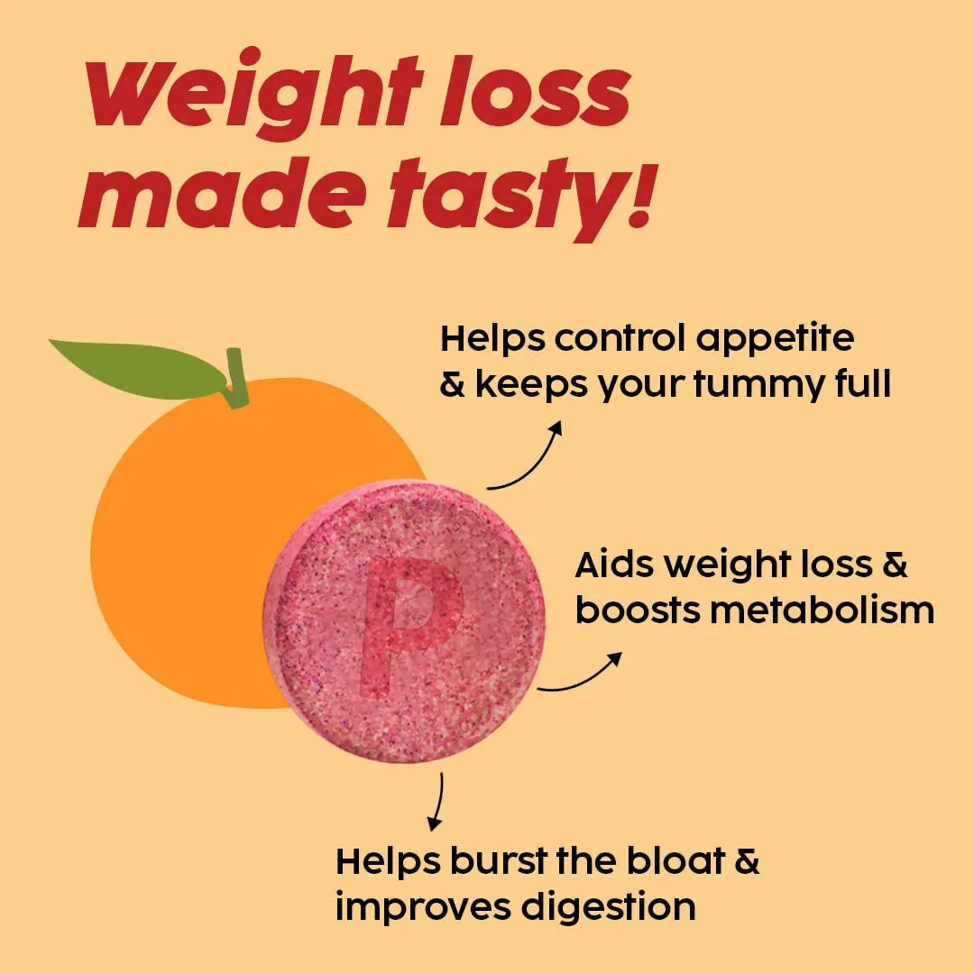 Plix The Plant Fix Apple Cider Vinegar Effervescent Tablet with Mother | Orange Squeeze Flavor | Daily Metabolism & Appetite Support-4