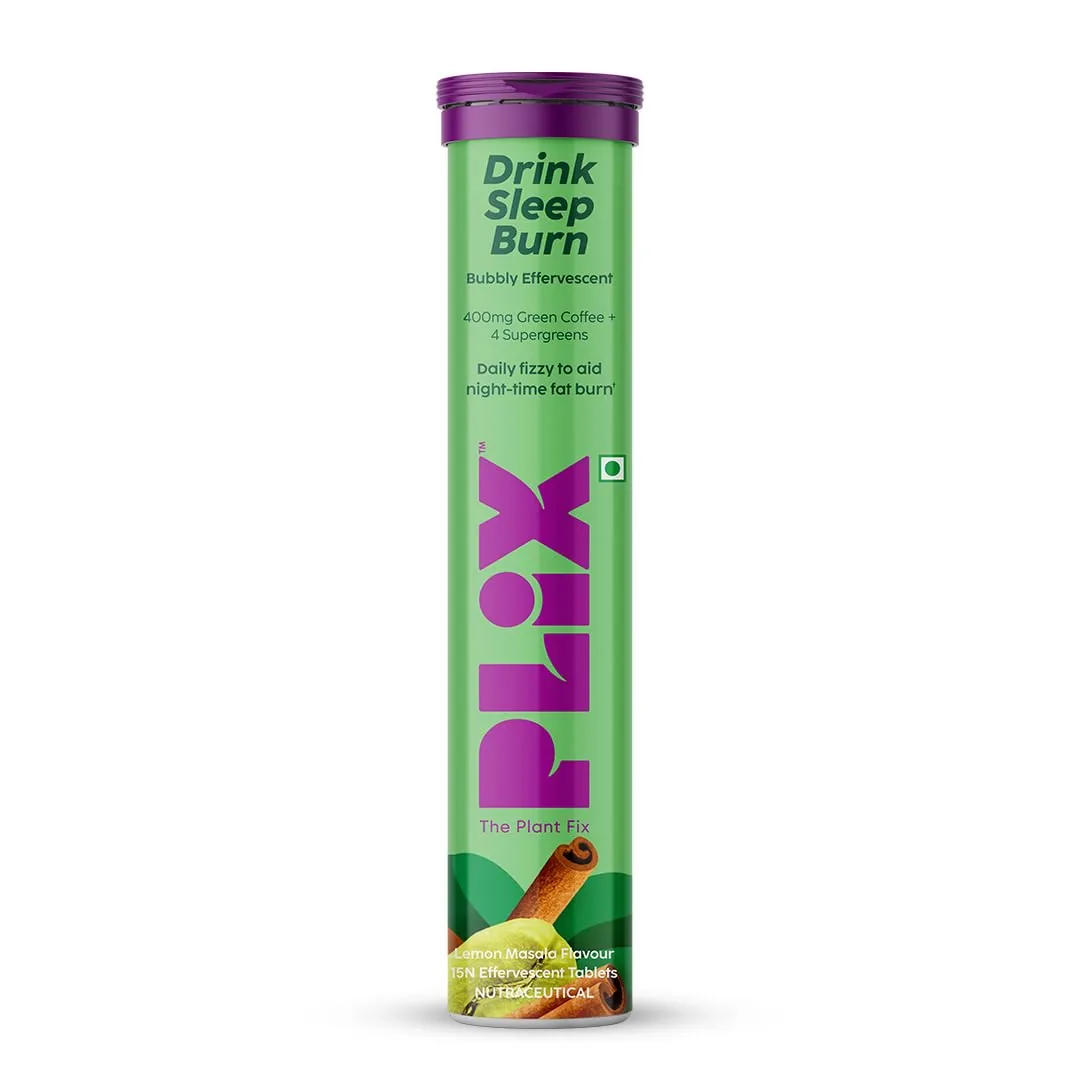 Plix The Plant Fix Drink Sleep Burn Effervescent Tablets With Green Coffee Bean