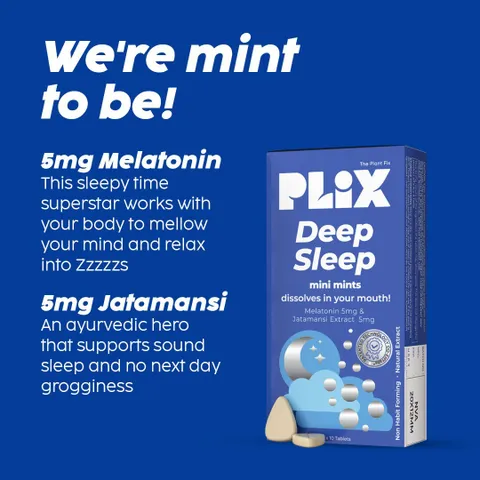 PLIX The Plant Fix Melatonin Deep Sleep Oral Dissolving Mini Mints | Natural Sleep Aid-3