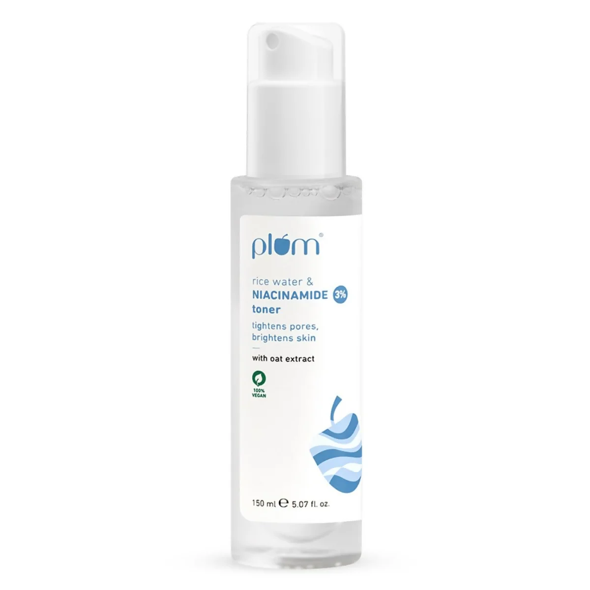 Plum 3% Niacinamide & Rice Water Face Toner | Pore Tightening and Blemish Clarifying Toner | Alcohol-Free Daily Skincare Plum 3% Niacinamide & Rice Water Face Toner | Pore Tightening and Blemish Clarifying Toner | Alcohol-Free Daily Skincare - 150 ml