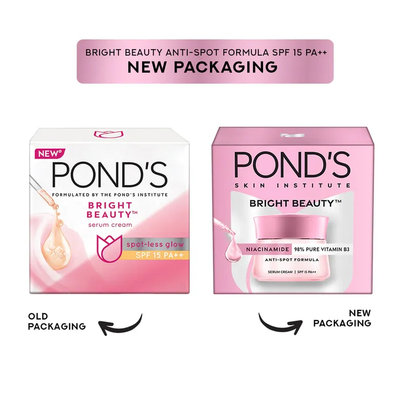 Ponds Bright Beauty Anti-Spot Fairness Cream SPF 15PA++ | Daily Face Moisturizer | Dark Spot Reduction & Sun Protection-2