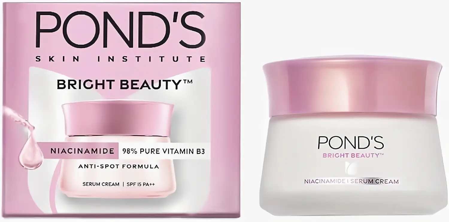 Ponds Bright Beauty Anti-Spot Fairness Cream SPF 15PA++ | Daily Face Moisturizer | Dark Spot Reduction & Sun Protection