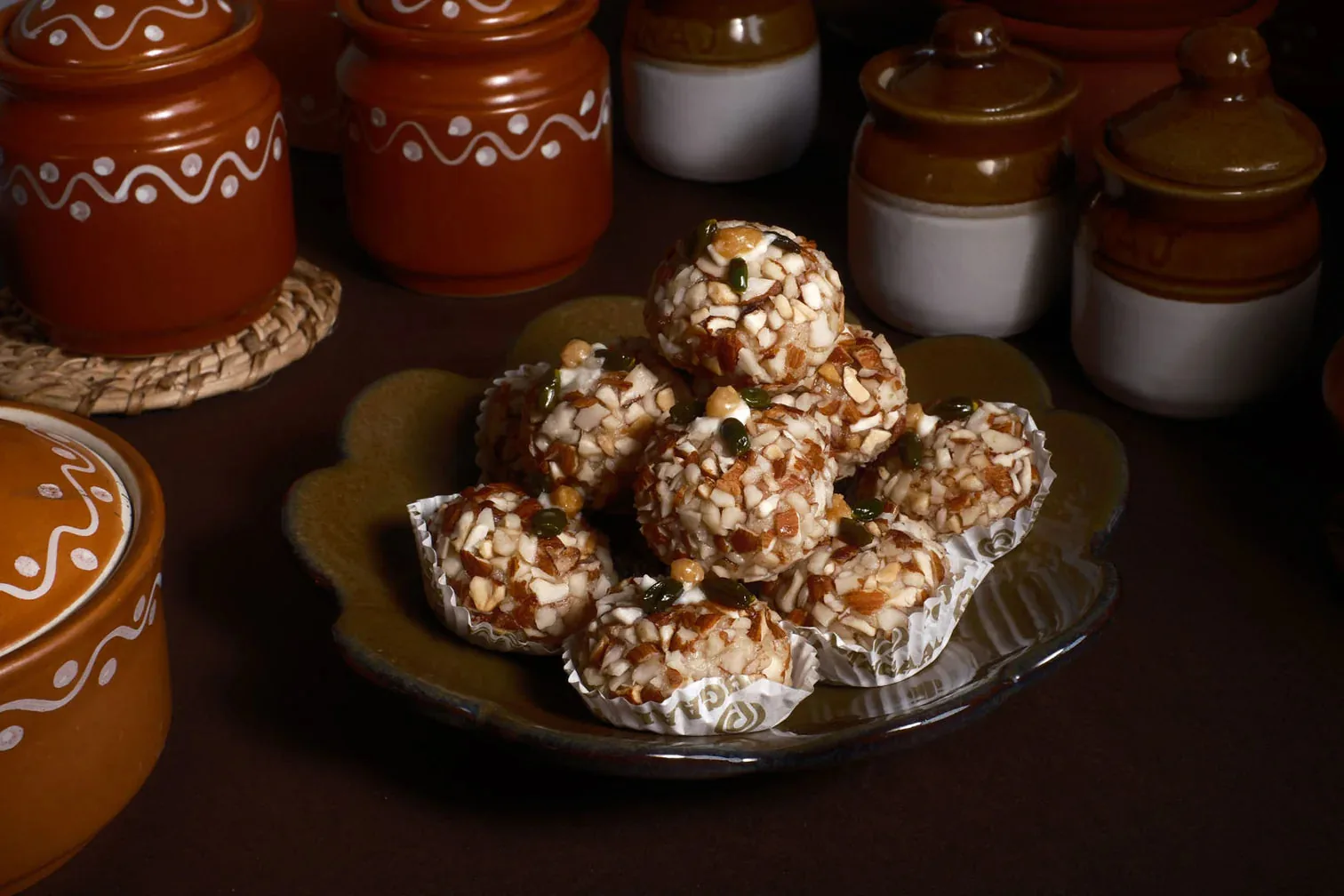 Pothgaal Sweet Butter Scotch Tikki | Fusion Indian Confectionery | Rich Cashew & Butterscotch Discs