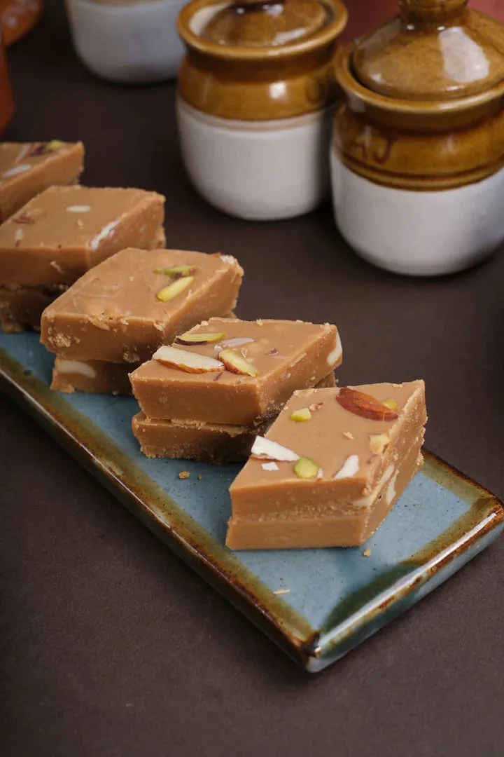 Pothgaal Sweet Horlicks Burfi | Authentic Pure Ghee Telugu Mithai | Malt Fudge Dessert-1