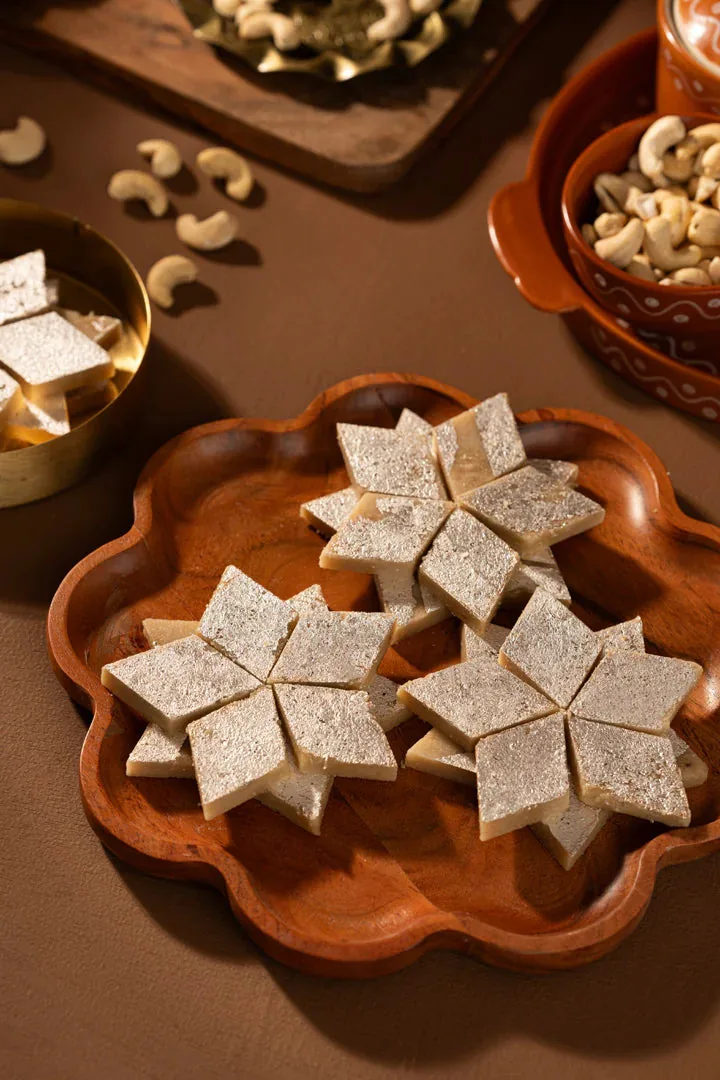 Pothgaal Sweet Kaju Burfi | Authentic Telugu Cashew Sweet | Rich & Smooth Diamond Fudge-2