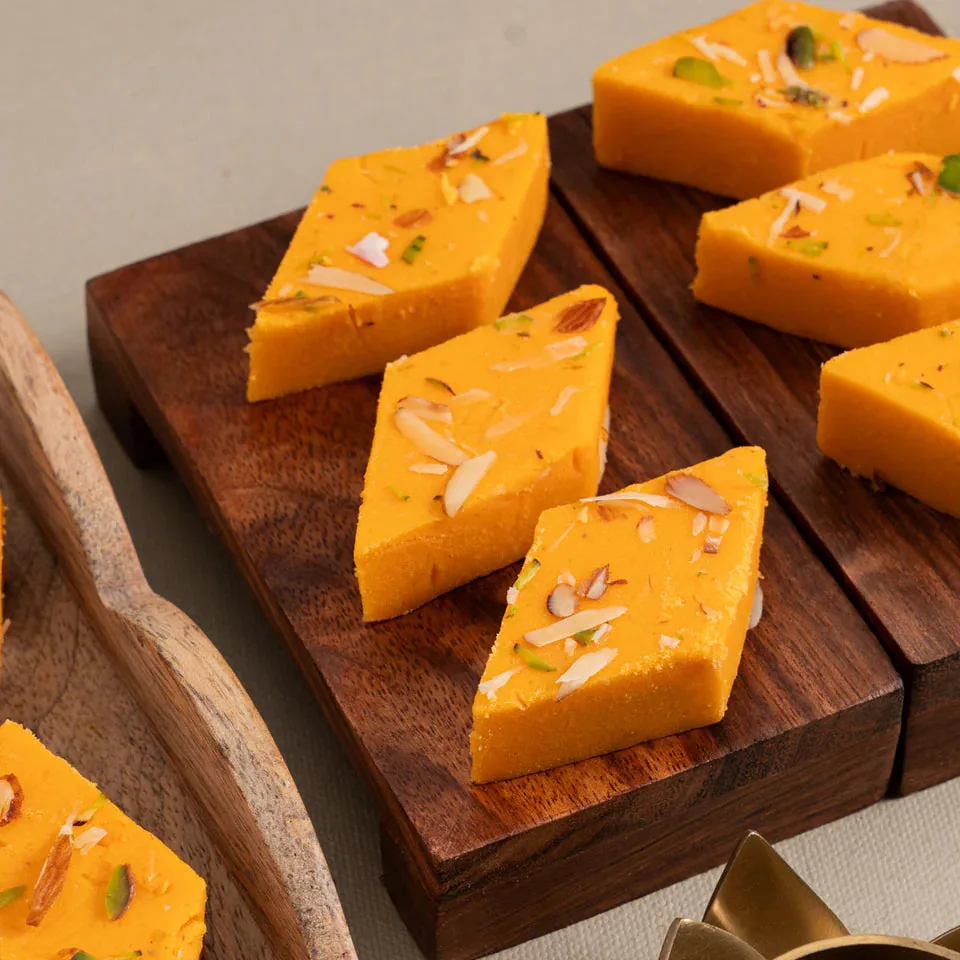 Pothgaal Sweet Kesar Burfi | Traditional Saffron Dessert | Authentic South Indian Mithai-2