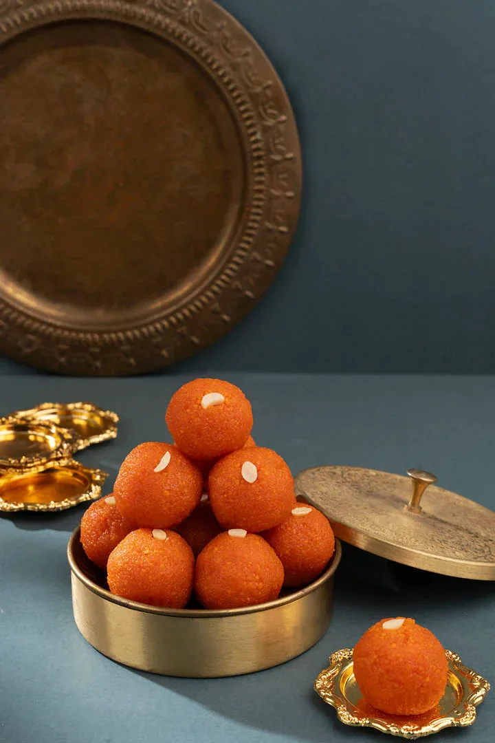 Pothgaal Sweet Mothichur Laddu | Traditional Indian Mithai | Pure Ghee & Cardamom-1