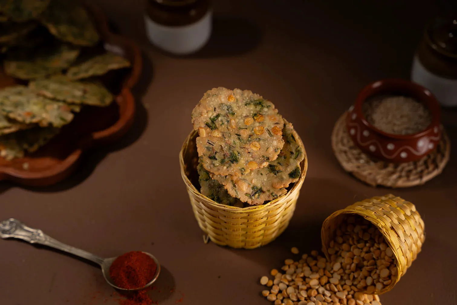 Pothgaal Sweet Palak Chekkalu | Crispy Spinach Rice Crisps | Authentic South Indian Snack-2