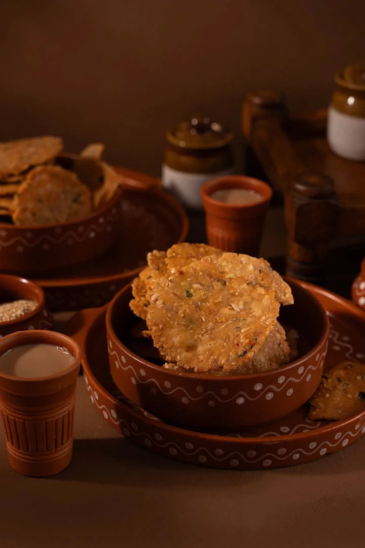 Pothgaal Sweet Pappu Chekkalu | Traditional Rice Crackers | Authentic South Indian Savory Snack-2