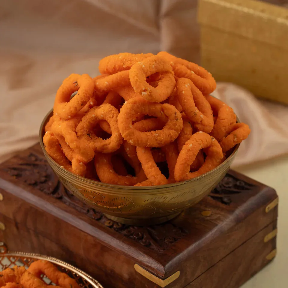 Pothgaal Sweet Spicy Chagodi | Crispy Ring Snack | Traditional South Indian Namkeen-1