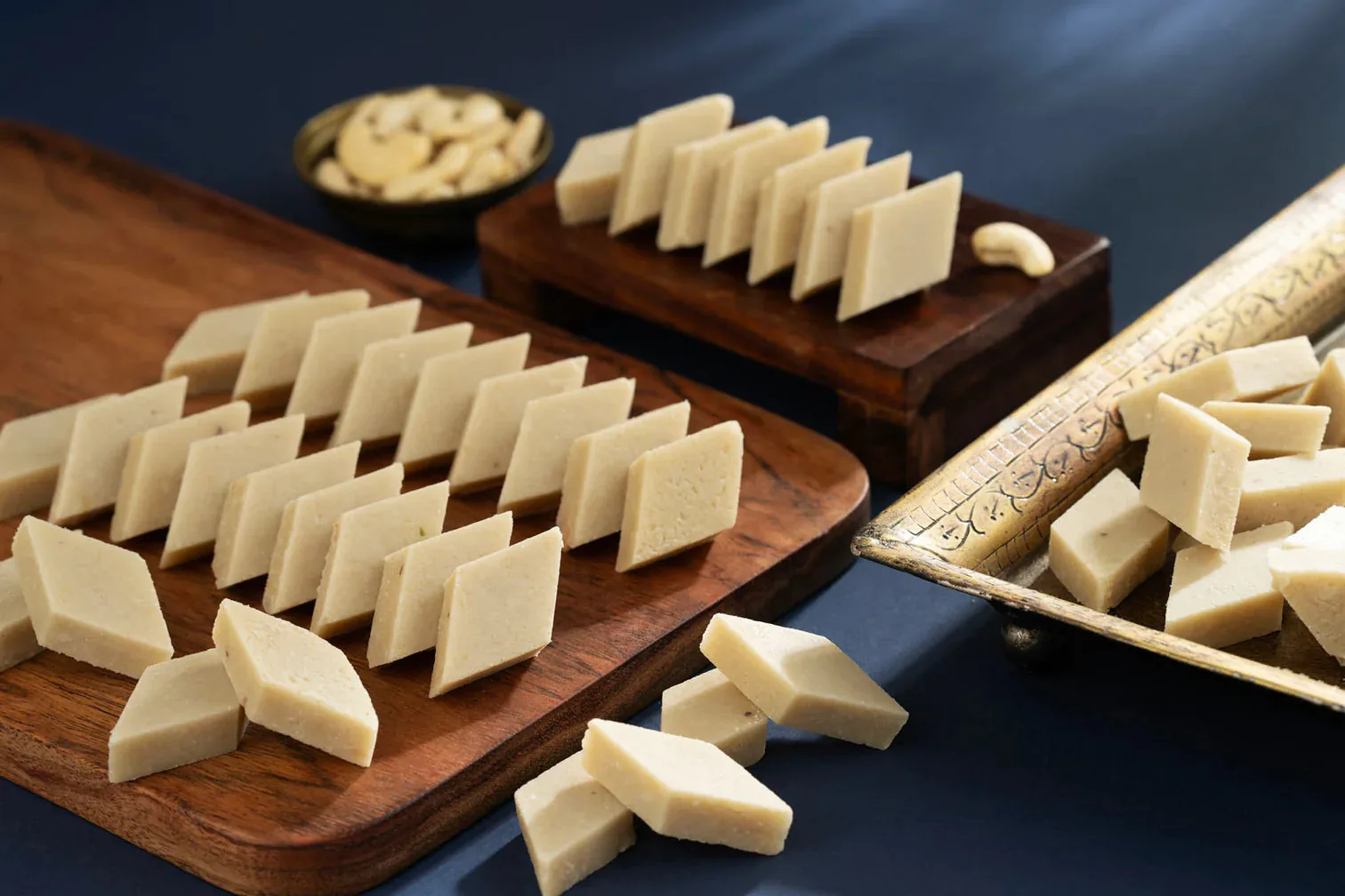 Pothgaal Sweet Sugar Free Kaju Burfi | Authentic Cashew Fudge | No Added Sugar