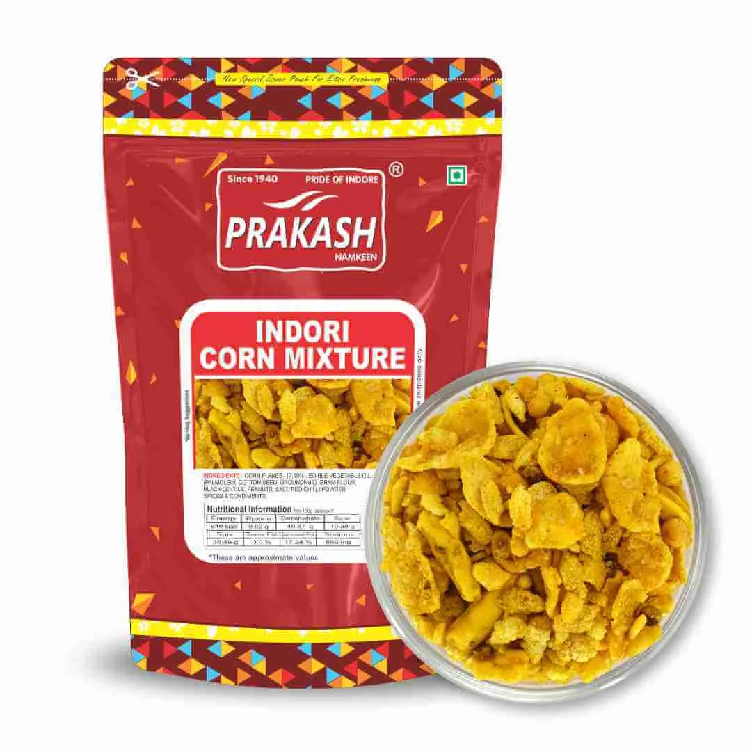 Prakash Namkeen Cornflakes Mixture | Spicy Corn Flakes Chivda | Crunchy Tea-Time Snack-2