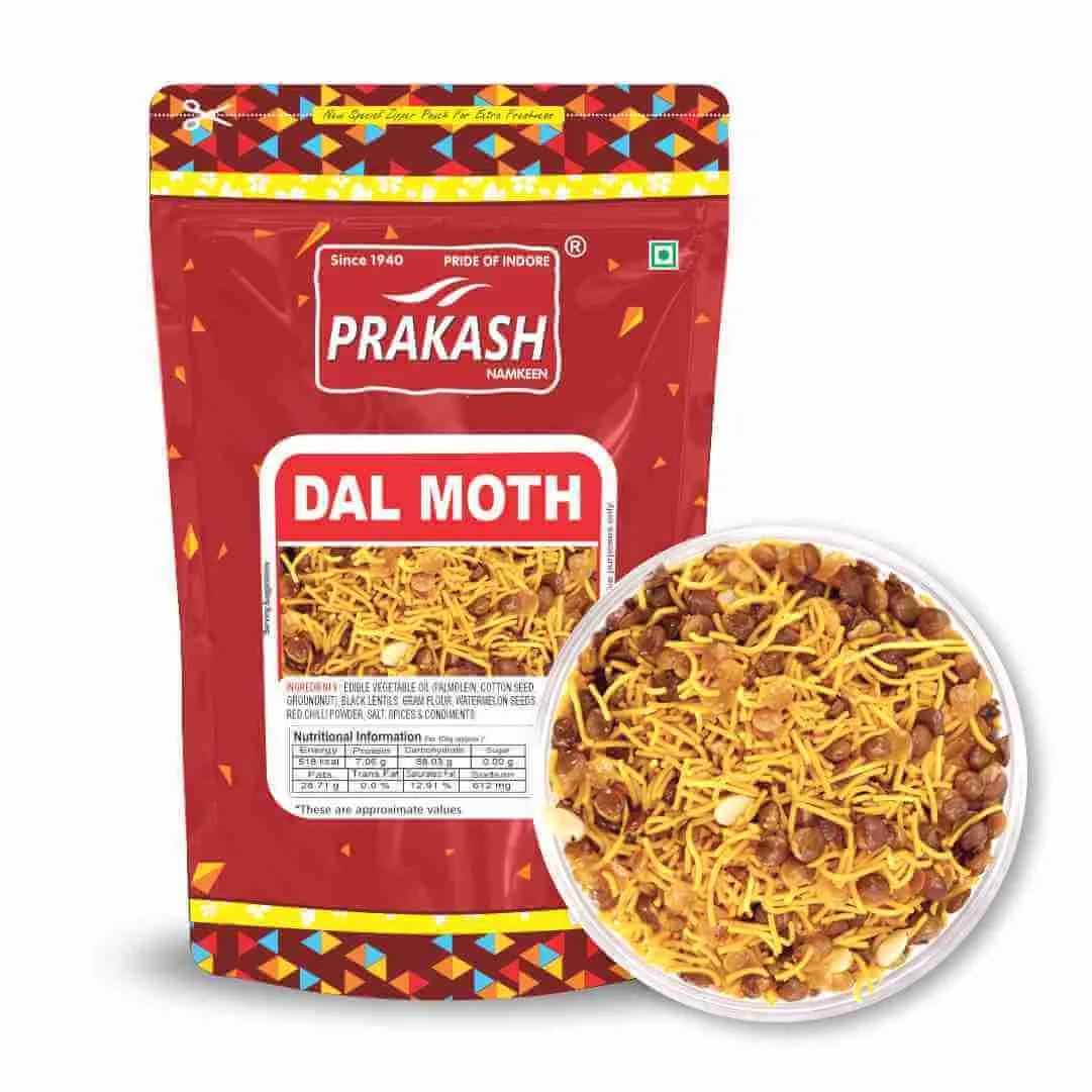 Prakash Namkeen Dal Moth | Authentic Indori Lentil Snack | Crispy Spice Mixture-2