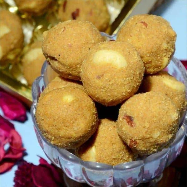 Prakash Namkeen Desi Ghee Besan Dryfruit Laddu | Authentic Indori Sweet | Made with Pure Ghee-2