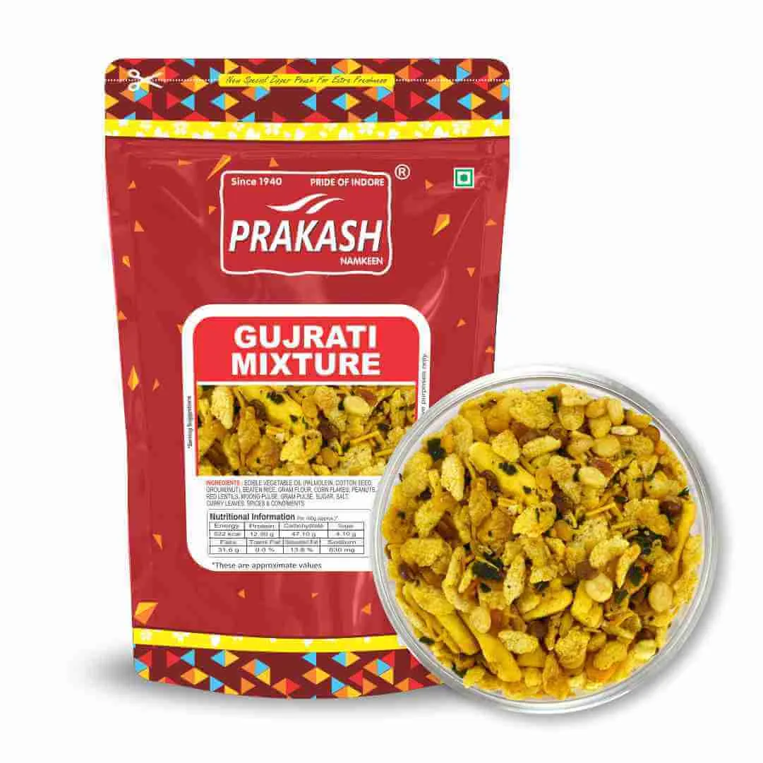 Prakash Namkeen Gujrati Mixture | Traditional Savory Snack | Sweet & Spicy Indori Crunch-2