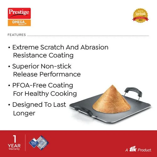 Prestige Omega Select Plus 30 cm Dupont Teflon Non-Stick Square tawa(Aluminium)-6