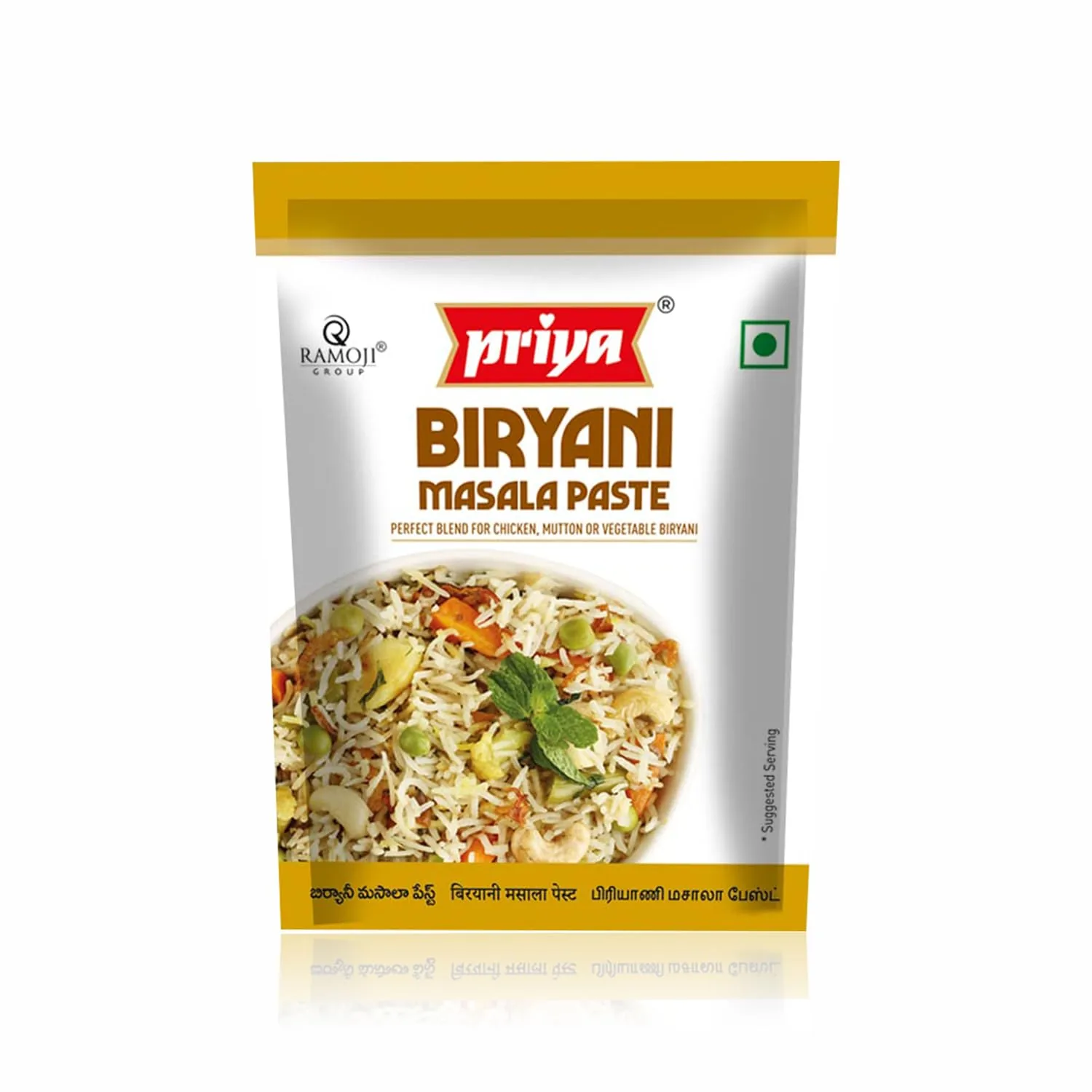 Priya Biryani Masala Paste | Ready-to-Cook Spice Mix | Authentic South Indian Style 100 gm