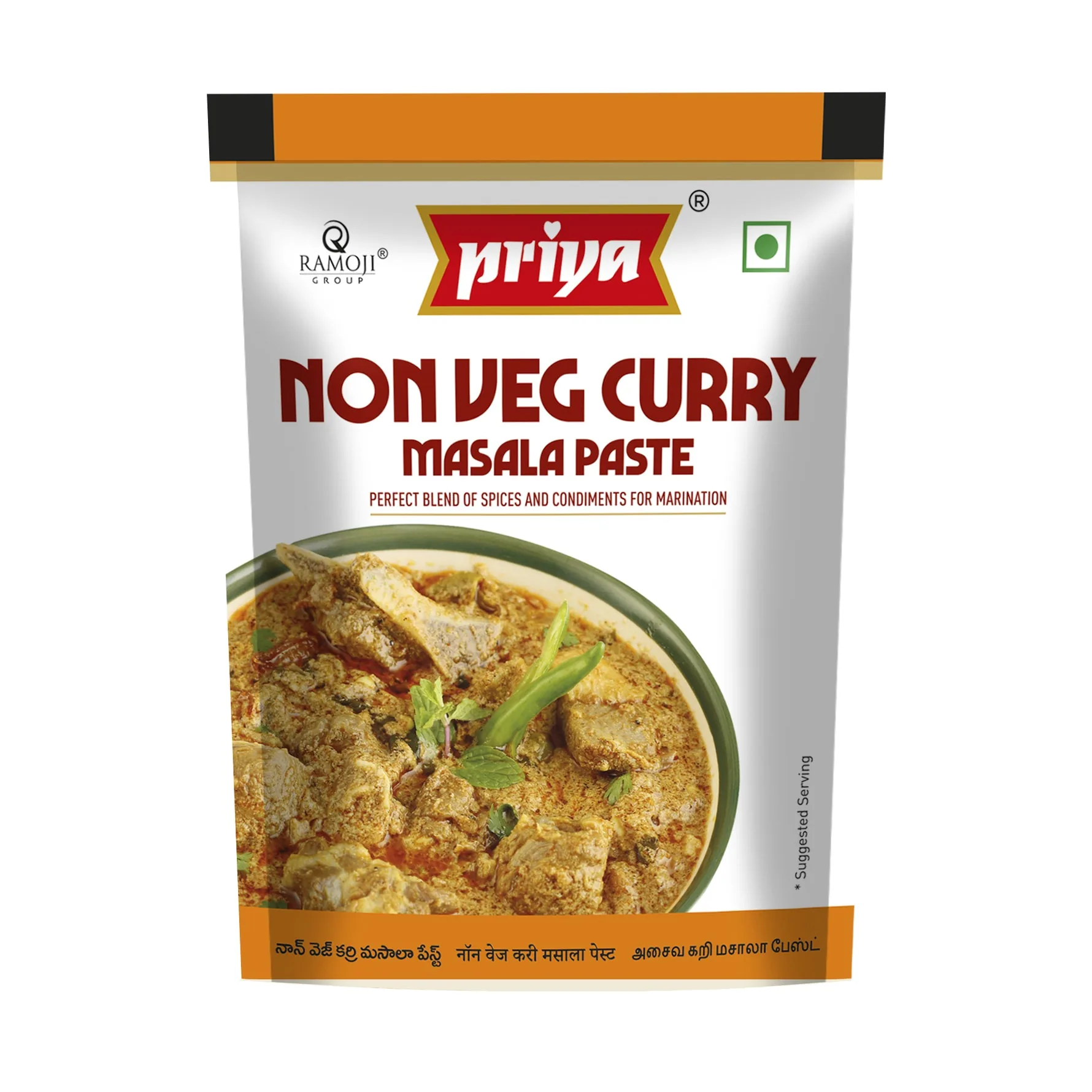 Priya Non Veg Curry Masala Paste | Ready-to-Cook Spice Mix | Traditional South Indian Style 90 gm (Pack of 2)