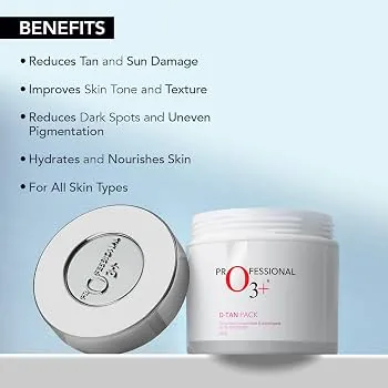 Professional O3+ D-Tan Pack | Brightening Face Mask | Sun Tan Removal Cream-1