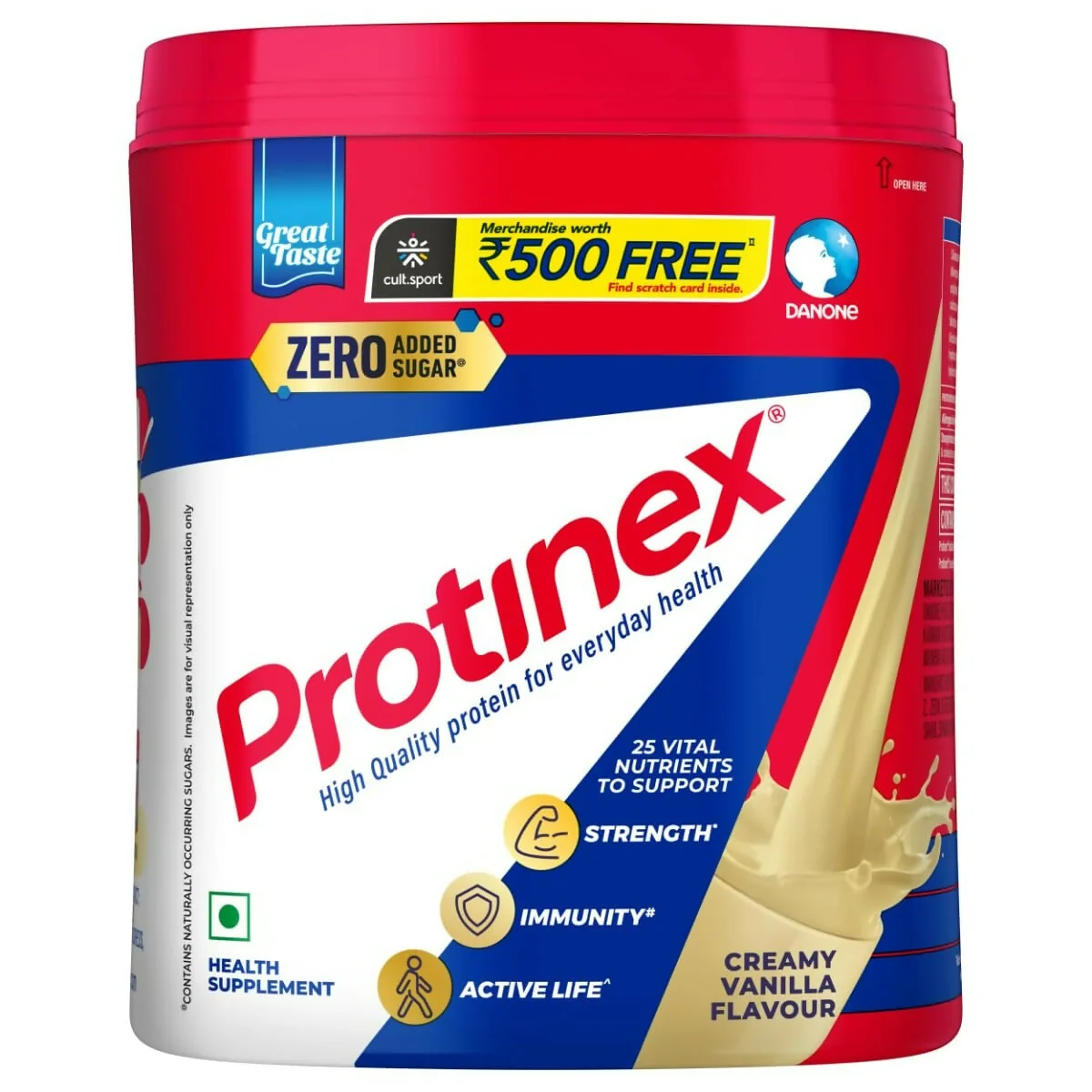 Protinex Health Supplement And Nutritional Protein Mix For Adults | Creamy Vanilla Flavor | Daily Strength and Immunity Support Protinex Health Supplement And Nutritional Protein Mix For Adults | Creamy Vanilla Flavor | Daily Strength and Immunity Support - 400 gm