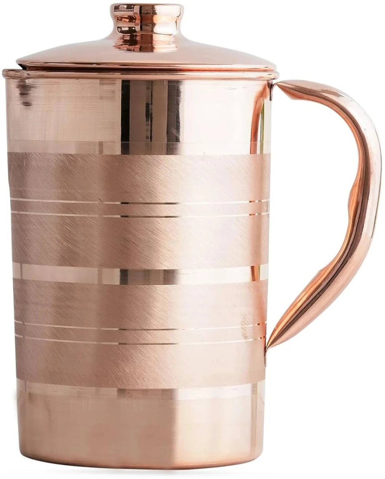 Pure Copper Water Jug With Handles And Lid