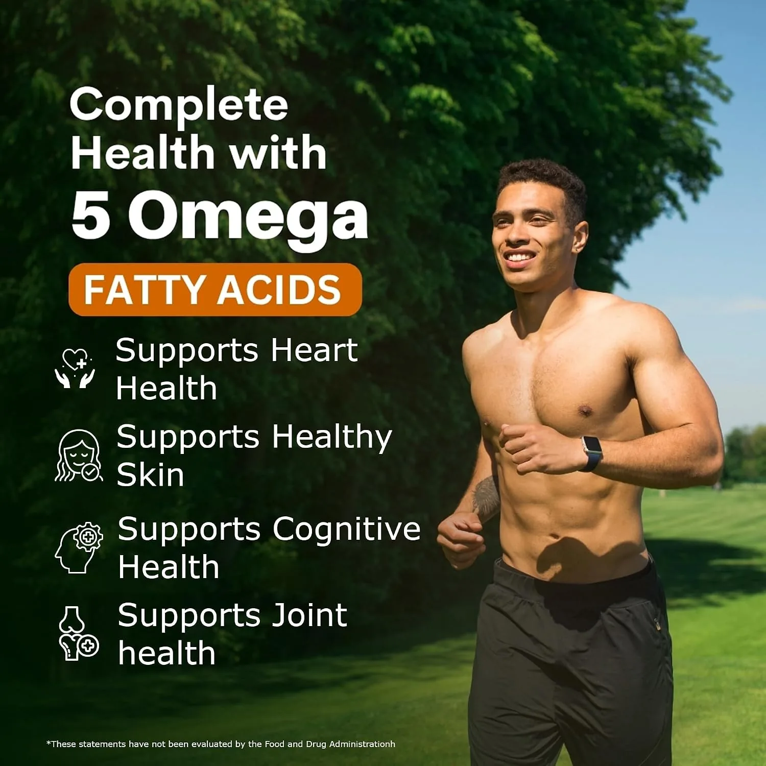 Pure Nutrition Omega 3-5-6-7-9 | Plant-Based Vegan Softgels | Complete Essential Fatty Acids for Heart & Brain Health-3