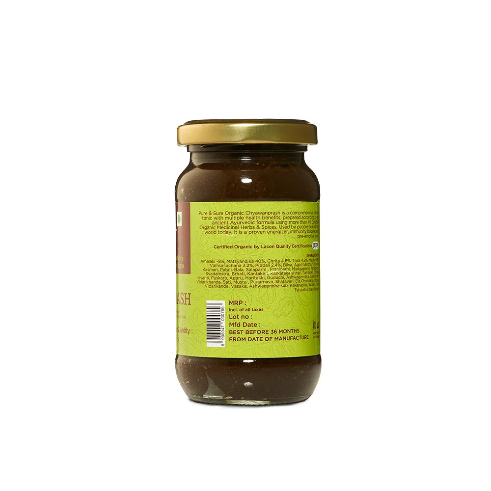Pure & Sure Organic Chyawanprash | Ayurvedic Immunity Booster | Certified Organic Herbal Paste-2