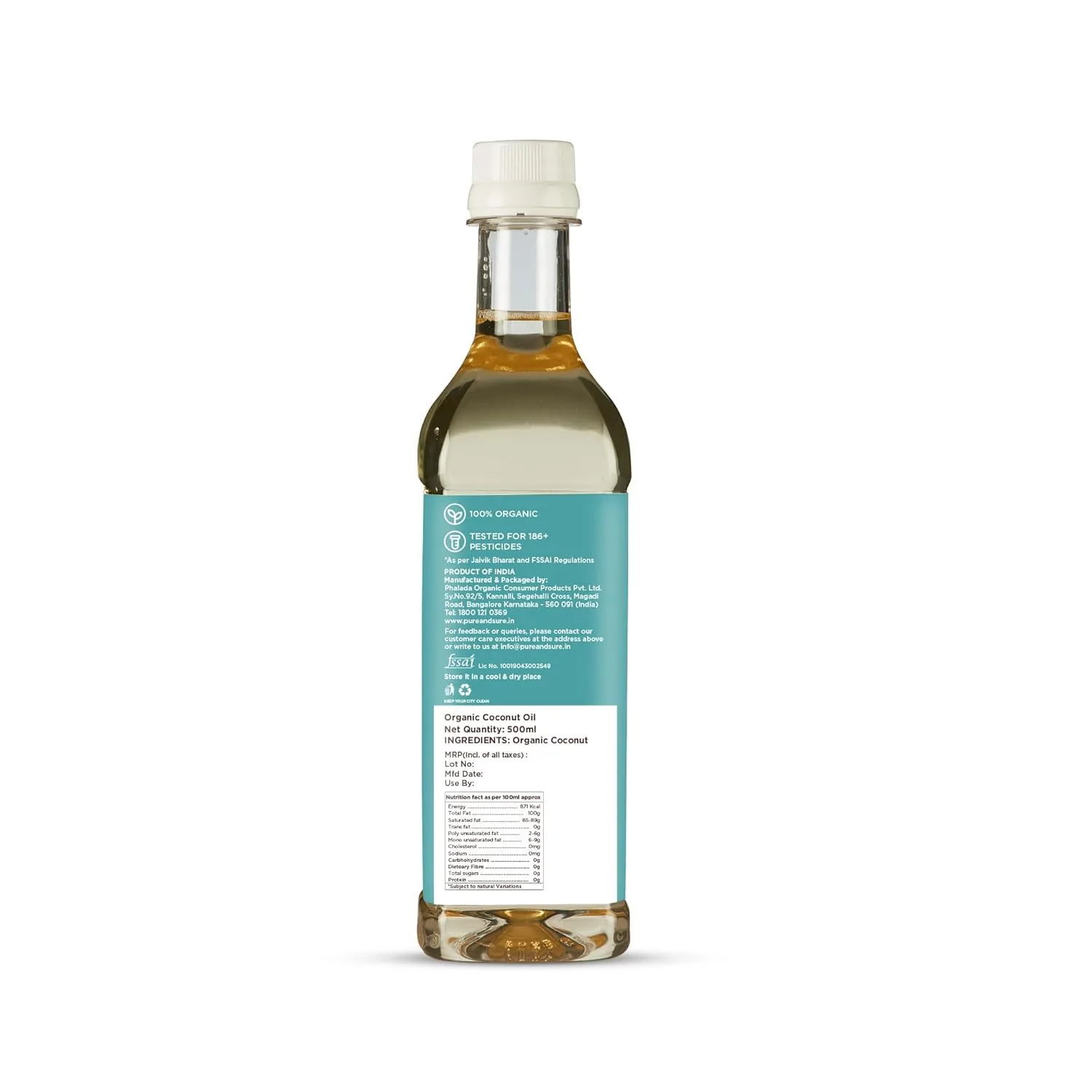 Pure and Sure Organic Coconut Oil Cold Pressed-2