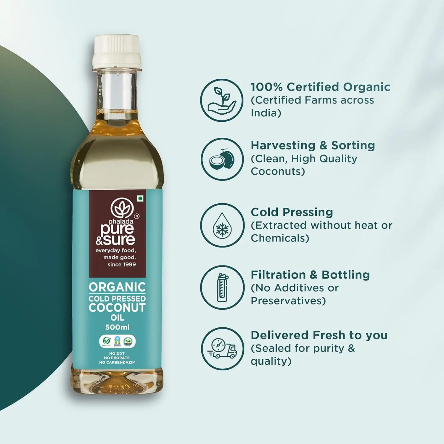 Pure and Sure Organic Coconut Oil Cold Pressed-4