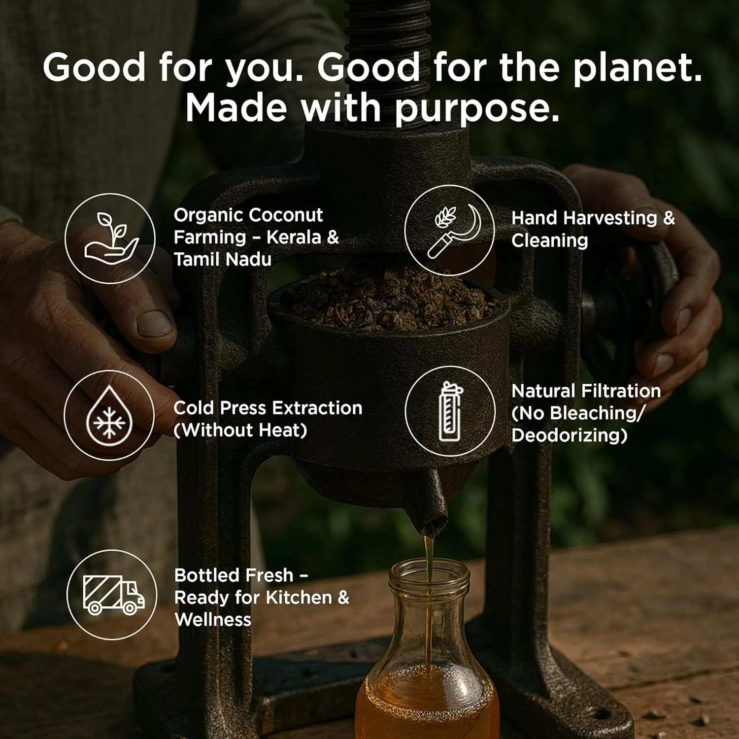 Pure and Sure Organic Coconut Oil Cold Pressed-5
