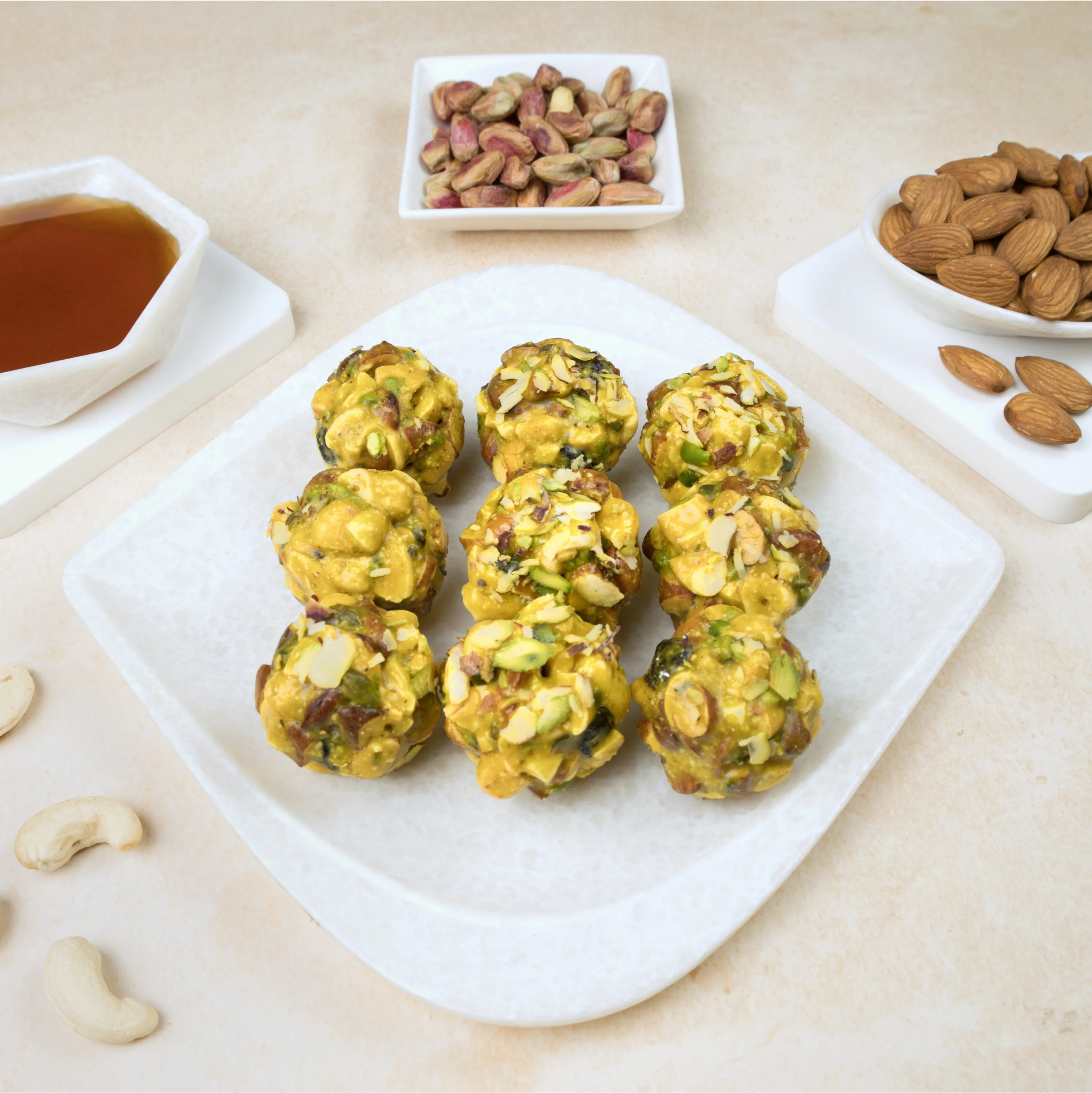 Purshottam Sweets Honey Nuts | Wholesome Nut Treat | Natural Sweetness & Crisp Crunch 500 gm