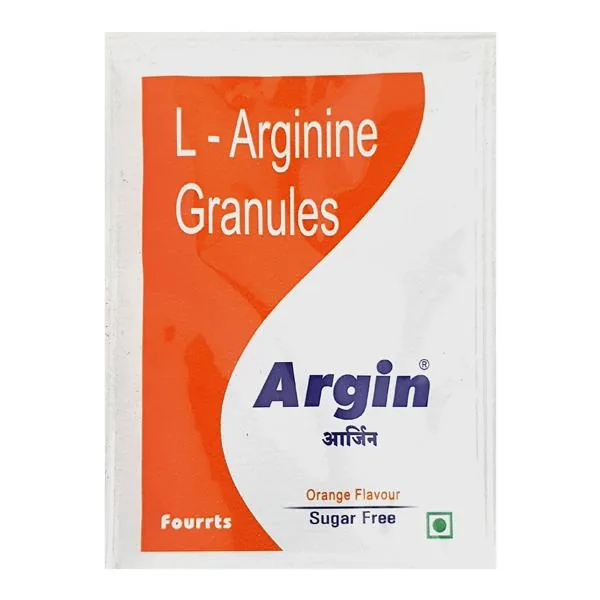 Argin Orange Flavour Sugar Free Sachet | Dietary Supplement | Nutritional Support 5 g