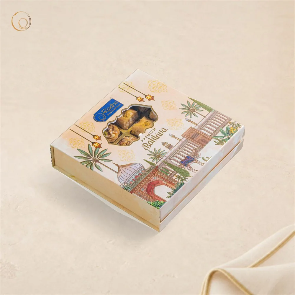 Radhe Prem Ki Mithaas Assorted Premium Baklava | Flaky Nut Pastry Sweets Box | Rich Ghee & Honey-4