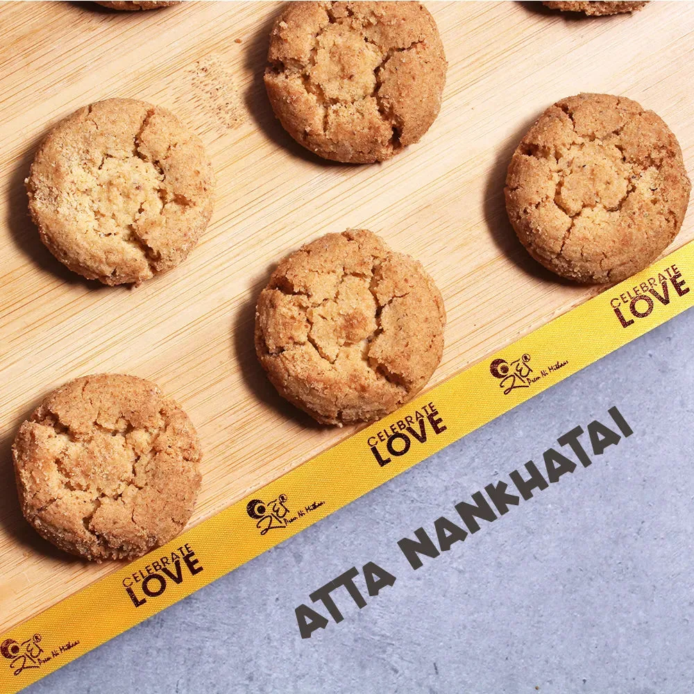 Radhe Prem Ki Mithaas Atta Nankhatai Biscuit | Whole Wheat Shortbread | Traditional Tea-Time Cookie 250 gm
