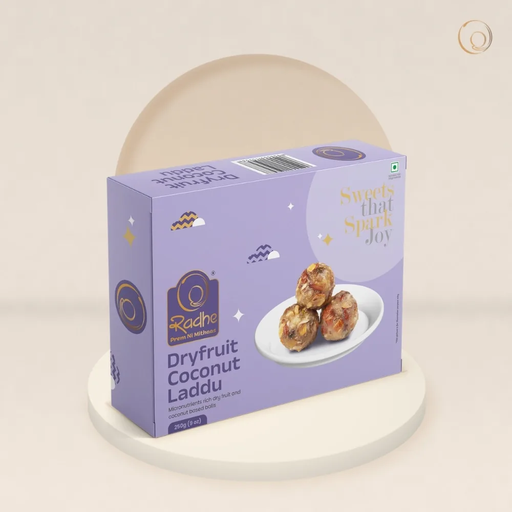 Radhe Prem Ki Mithaas Dry Fruit Coconut Laddu | Traditional Mithai | Made with Pure Ghee-1
