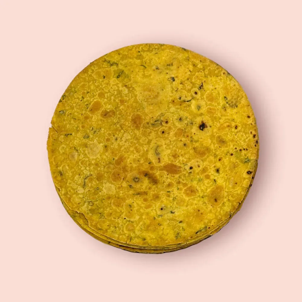 Radhe Prem Ki Mithaas Handmade Methi Khakhra | Authentic Roasted Gujarati Snack | Crispy Whole Wheat Flatbread 500 gm