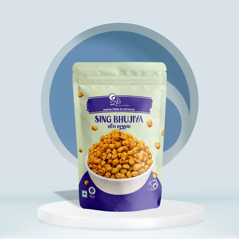 Radhe Prem Ki Mithaas Sing Bhujiya | Crispy Masala Coated Peanuts | Authentic Gujarati Snack 200 gm