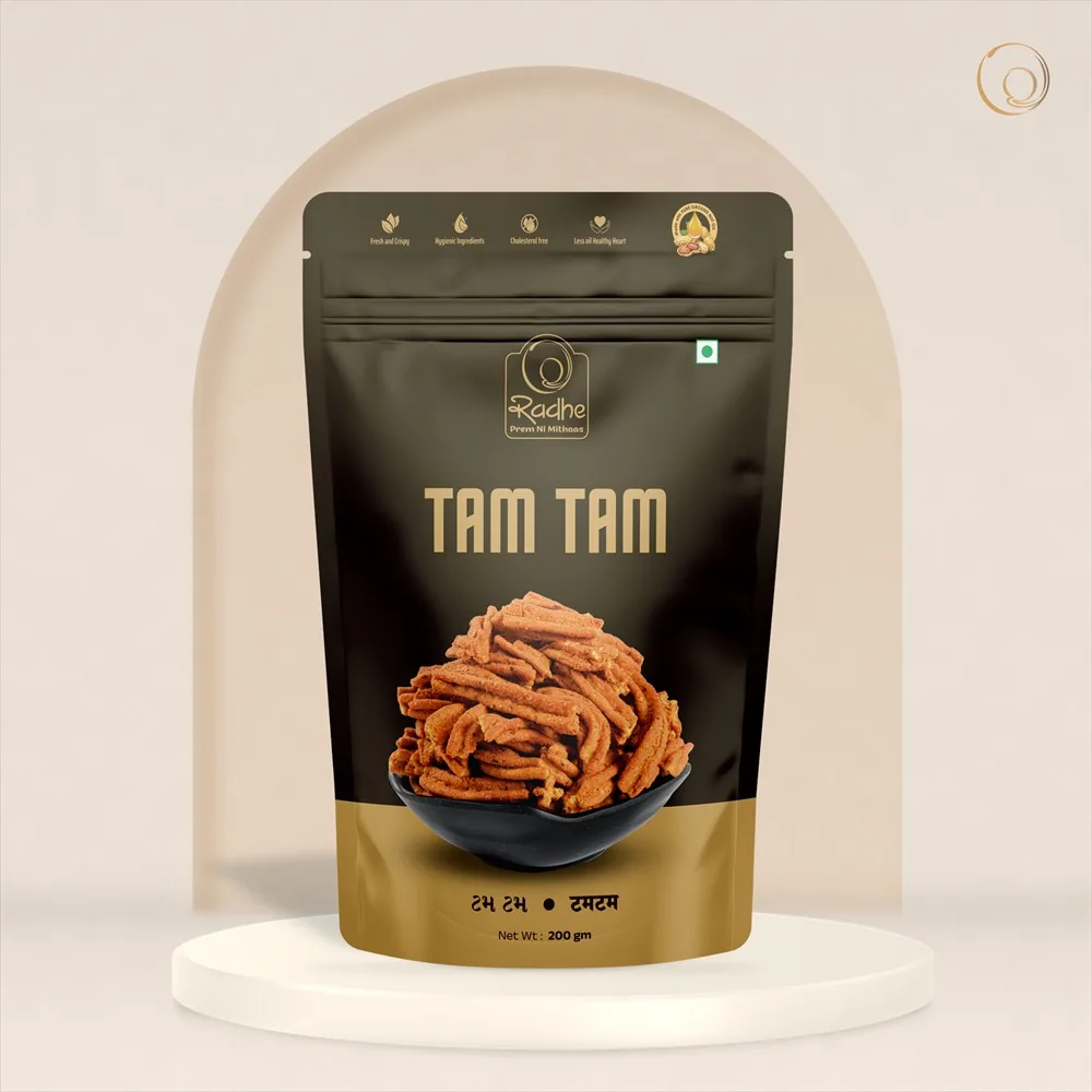 Radhe Prem Ki Mithaas Tam Tam | Traditional Gujarati Namkeen | Authentic Crunchy Snack 200 gm