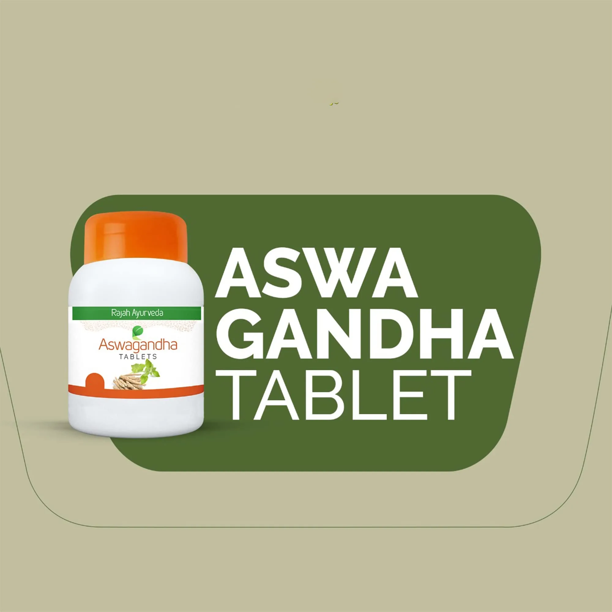 Rajah Ayurveda Aswagandha Tablets | Natural Adaptogen Supplement | Stress Relief & Vitality Support-3