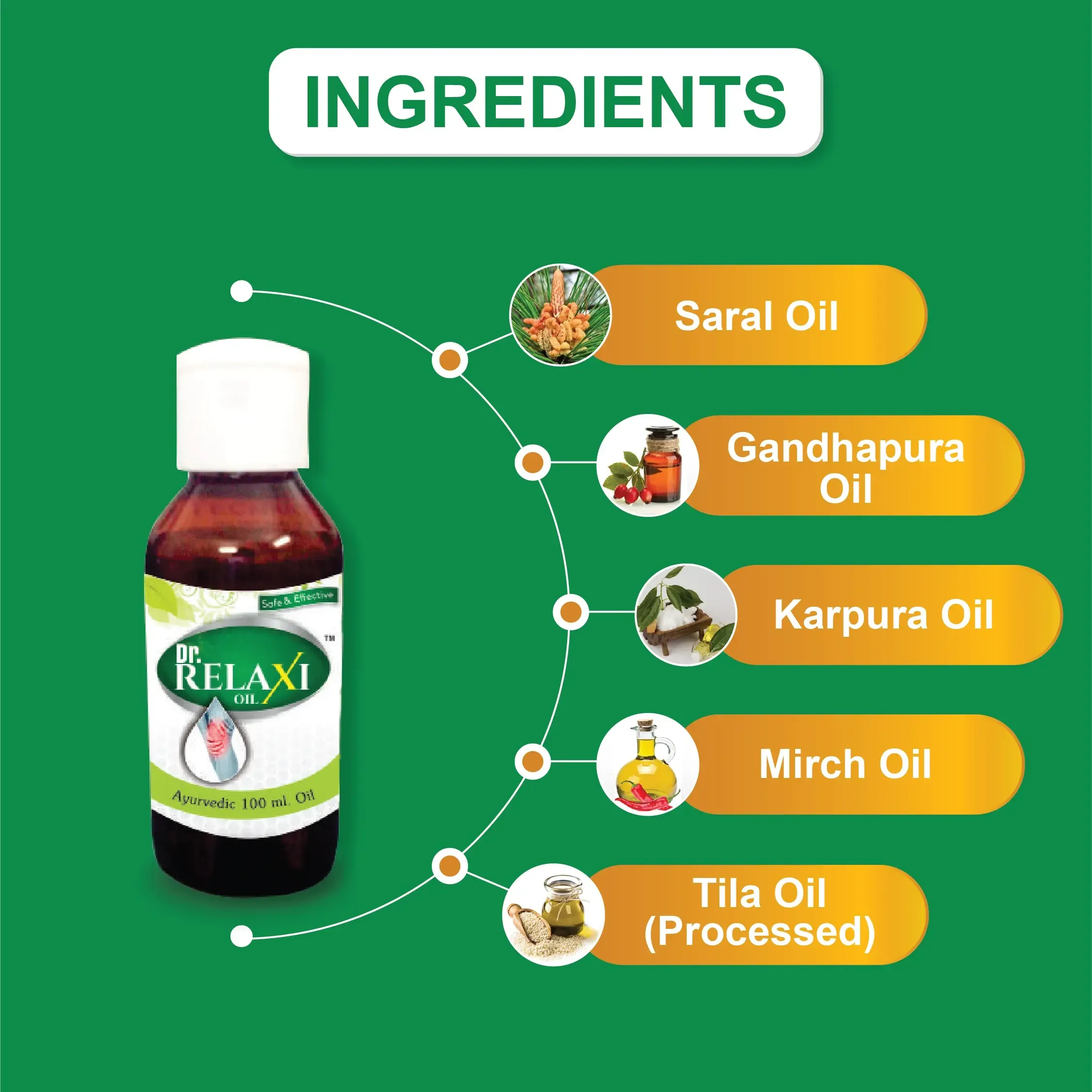 Rajasthan Herbals International Dr Relaxi Oil | Ayurvedic Joint Massage Blend | Soothing Muscle & Stiffness Care-3