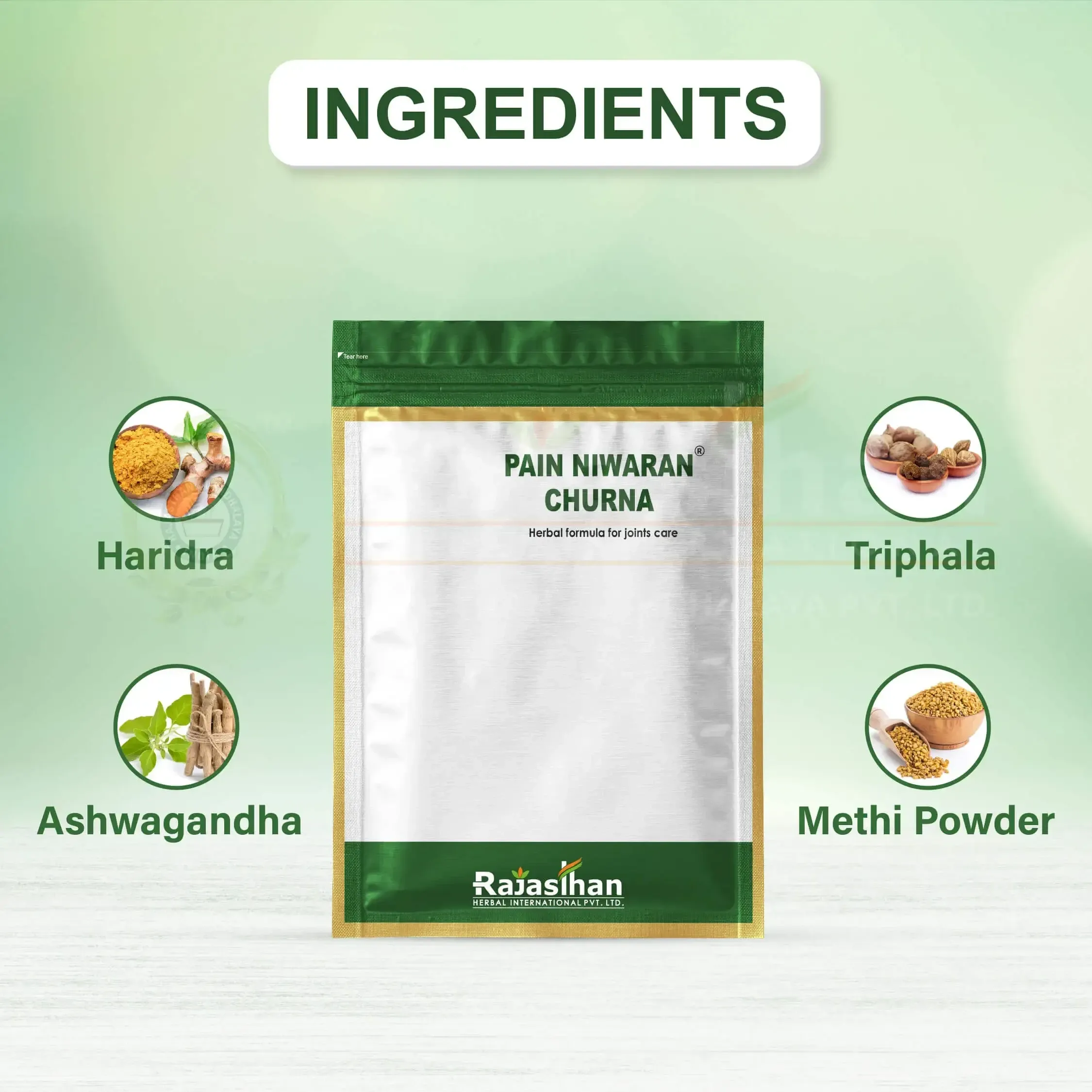 Rajasthan Herbals Pain Niwaran Churna | Ayurvedic Joint Support | Natural Herbal Formula-2