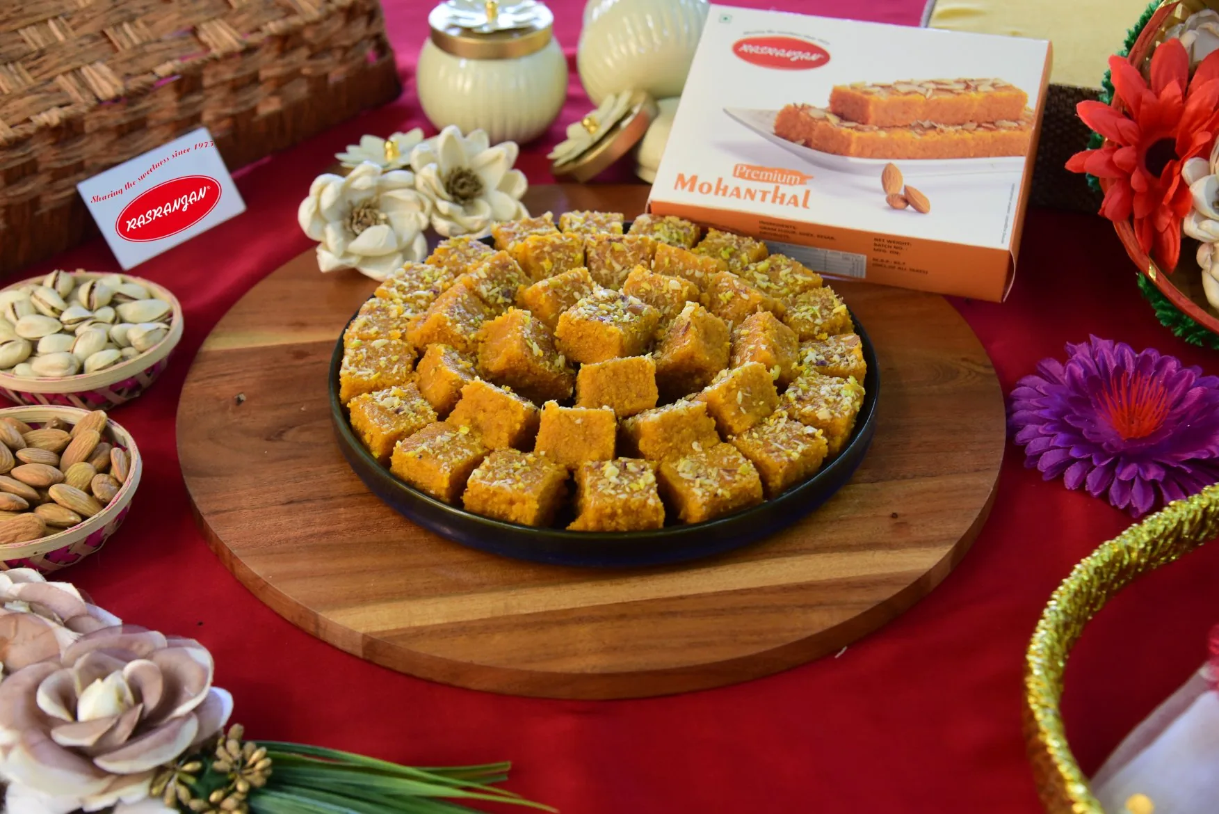 Rasranjan Sweets Kesar Mohanthal | Traditional Gujarati Gram Flour Sweet | Pure Ghee & Saffron Mithai-1
