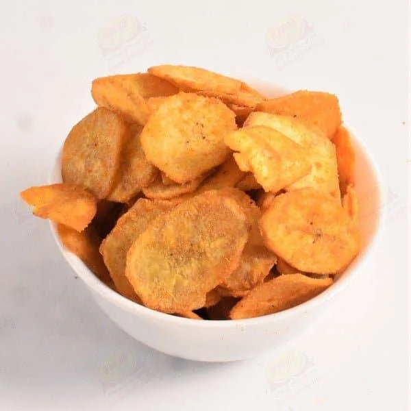 Ratan Sev Bhandar Banana Lal Mirchi | Spicy Indori Banana Chips | Authentic Crispy Namkeen 250 gm