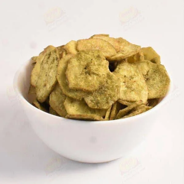 Ratan Sev Bhandar Banana Pudina Chips | Mint Seasoned Crispy Banana Wafers | Authentic Indori Namkeen-1