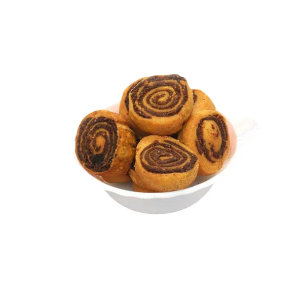 Ratan Sev Bhandar Bhakarwadi Rolls | Crispy Spiced Pinwheel Rolls | Authentic Savory Farsan 200 gm